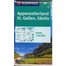 Kompass 112. Appenzellerland turista térkép Kompass 1:40 000 2021 térkép
