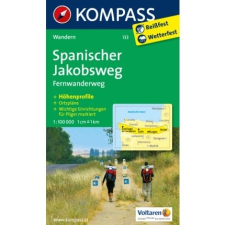 Kompass 133. Spanischer Jakobsweg, Fernwanderweg, 1:100 000 turista térkép Kompass térkép