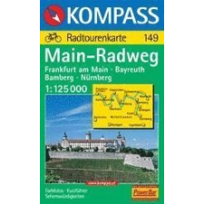 Kompass 149. Main-Radweg kerékpáros térkép Kompass 1:125 000 térkép