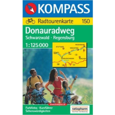 Kompass 150. Donauradweg kerékpáros térkép Kompass 1:125 000 térkép