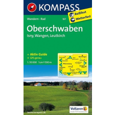 Kompass 187. Oberschwaben, Isny, Wangen, Leutkirch turista térkép Kompass térkép