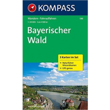 Kompass 198. Bayerischer Wald turista térkép, 3teiliges Set mit Naturführer Kompass térkép