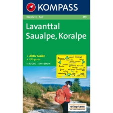 Kompass 219. Lavanttal, Saualpe, Koralpe turista térkép Kompass térkép