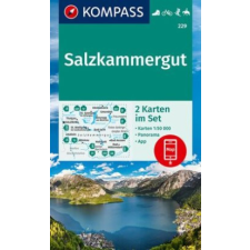 Kompass 229. Salzkammergut turista térkép Kompass 1:50 000 térkép