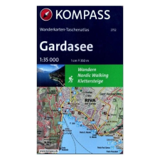 Kompass 2752. Gardasee, Garda-tó térkép, túrakalauz, zsebatlasz 1:35 000 Kompass 2016 térkép