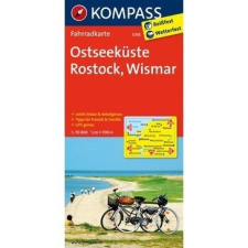 Kompass 3018. Ostseeküste, Rostock, Wismar kerékpáros térkép 1:70 000 Fahrradkarten térkép