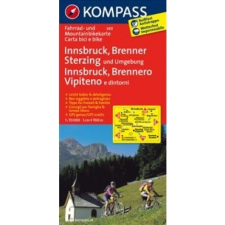 Kompass 3411. Innsbruck, Brenner, Sterzing kerékpáros térkép 1:70 000 Fahrradkarten térkép