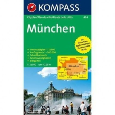 Kompass 424. München Cityplan, 1:22 500 várostérkép térkép