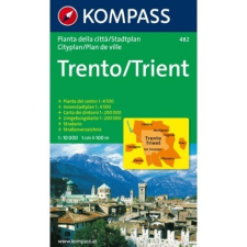 Kompass 482. Trient/Trento, 1:10 000 várostérkép térkép