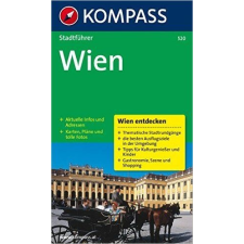 Kompass 520. Wien, D várostérkép térkép