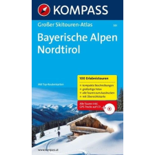 Kompass 581. Bayerische Alpen, Nordtirol, Skitourenführer mit CD túraatlasz Wanderatlanten térkép