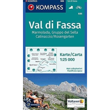Kompass 686. Val di Fassa turista térkép Kompass 1:25 000 térkép