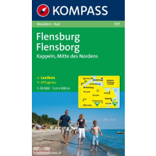 Kompass 707. Flensburg, Kappeln turista térkép Kompass térkép