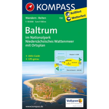 Kompass 730. Baltrum im Nationalpark Niedersächsisches Wattenmeer, 1:10 000 turista térkép Kompass térkép