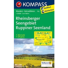 Kompass 743. Rheinsberger Seengebiet, Ruppiner Seenland turista térkép Kompass térkép