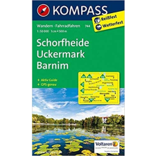 Kompass 744. Schorfheide, Uckermark, Barnim turista térkép Kompass térkép