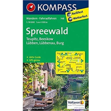 Kompass 748. Spreewald, Teupitz, Beeskow, Lübben, Lübbenau, Burg turista térkép Kompass térkép