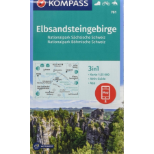 Kompass 761. Szász-Svájc turista térkép, Böhmisch-Svájc, Elbsandsteingebirge turista térkép Kompass 1:25 000 2018 térkép