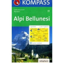 Kompass 77. Alpi Bellunesi turista térkép Kompass 1:50 000 térkép