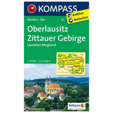 Kompass 811. Oberlausitz, Zittauer Gebirge, Lauzitzer Bergland turista térkép Kompass térkép