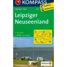 Kompass 818. Leipziger Neuseenland turista térkép Kompass térkép