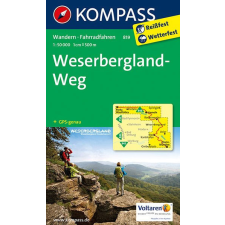 Kompass 819. WeserberglandWeg turista térkép Kompass térkép