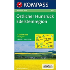 Kompass 835. Hunsrück, Östlicher, Edelsteinregion turista térkép Kompass térkép
