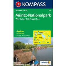 Kompass 853. MüritzNationalpark, Westlicher Teil, Plauer See turista térkép Kompass térkép