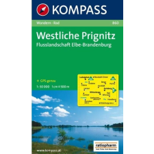 Kompass 860. Prignitz Westliche, Flusslandschaft Elbe, Brandenburg turista térkép Kompass térkép