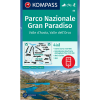 Kompass 86. Gran Paradiso Nemzeti Park, Valle d’Aosta, Gran Paradiso turista térkép Kompass laminált 1:50e, 4 az 1-ben