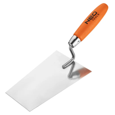  Kőműves kanál szögletes, berni, 180mm, fa markolat kőműves és burkoló szerszám