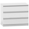 Kondela 3 fiókos komód, fehér, HANY NEW 003