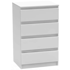 Kondela 4 fiókos komód, fehér, HANY NEW 014 bútor