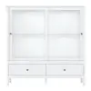 Kondela Alacsony vitrin 2W2S, fehér, OLJE