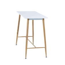 Kondela Bárasztal, fehér/bükk, MDF/fém, 110x50 cm, DORTON bútor