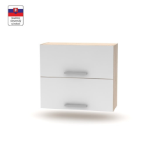 Kondela Billenő felsőszekrény 2DV, tölgy sonoma/fehér, NOVA PLUS NOPL-015-OH bútor