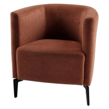 Kondela Design fotel, terrakotta/fekete, KAPY bútor