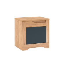 Kondela Éjjeli szekrény, tölgy craft arany/grafit szürke, balos, FIDEL X1 bútor