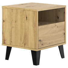 Kondela Éjjeliszekrény, artisan tölgy, BOGAN NEW 1S bútor