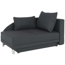 Kondela Kinyitható kanapé, szürke-fekete szövet, jobbos, LAUREL bútor