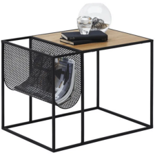 Kondela Kisasztal, fém/MDF, fekete/tölgy, FLYN bútor