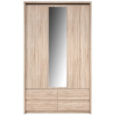 Kondela Szekrény tükörrel 3D4S, tölgy sonoma, NORTY TYP 1 bútor