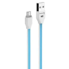 Konfulon Micro USB adatkábel, töltőkábel, kék, 1m, Konfulon S27