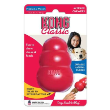  KONG Classic gumijáték kutyáknak M 9x6x6cm piros játék kutyáknak
