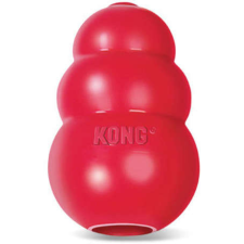 KONG Classic piros harang kutyáknak (S l Max. 9 kg | 7 x 4.5 x 4.5 cm) játék kutyáknak