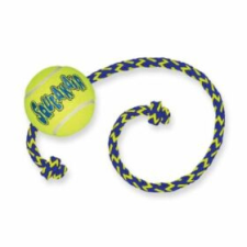KONG Squeakair Ball Teniszladba Kötéllel Kutyajáték M játék kutyáknak