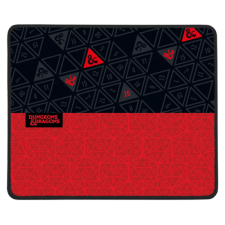 Konix - DUNGEONS & DRAGONS Gaming Egérpad 49x49x270mm, Fekete-Piros egérpad