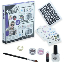  Könnyen lemosható trendi tetoválás készítő szett gyerekeknek - matricákkal, mintákkal, csillámokkal csillámtetoválás