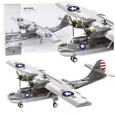 Konstrukciós játék PBY-5A Catalina repülőgép barkácsolás, építés