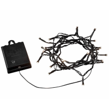 Konstsmide LED fényfüzér 1,9 m IP44 melegfehér elemes fekete kábellel kültéri izzósor